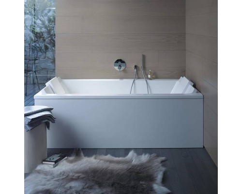 Duravit Starck Ванна акрил прямоугольная 180x90см , встраиваемая или с панелями ,с 2 наклонами для спины, с переливом Цвет: белый. 790100000000000,  700052000000000