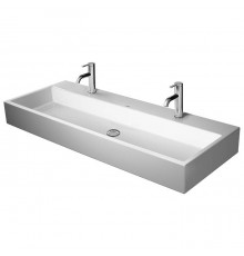 Duravit Vero Air Раковина накладная 120х47см, с 2 отв., без перелива, шлифованная, цвет: белый. 2350120043