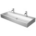 Duravit Vero Air Раковина накладная 120х47см, с 2 отв., без перелива, шлифованная, цвет: белый. 2350120043
