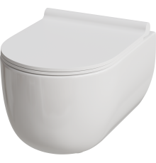 Унитаз подвесной Damixa Scandinavian Pure DX36C1701SC с микролифтом, безободковый