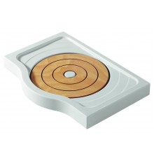 СНЯТ_IS T252001 Small+ Поддон душевой, акрил, деревянные вставки, 1100х670(770)х130 мм T252001