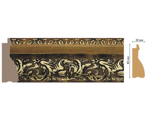 Багет DECOMASTER S18-1223 (80*30*2900мм) Багет DECOMASTER S18-1223 (80*30*2900мм)