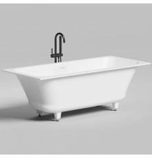 Salini Orlanda Axis Kit Встраиваемая ванна на ножках 170х75х60см., UpDown, сифон, интегрированный слив-перелив, материал: S-Stone, цвет: белый матовый. 103323M