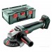 Машина шлифовальная угловая аккумуляторная Metabo W 18 LT BL11-125Quick+ЗУ ASC55