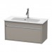 Duravit Ketho Тумба подвесная, 80x38.5х41, с раковиной, 1 выдв. ящик, цвет: TERRA. KT642301414, 2342830000