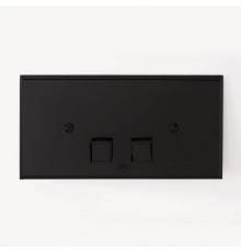 3SC SQUARE pLAQUE Клавиша смыва для бачков Geberit UP320/720, 33x2,5xh17, материал: латунь, цвет: чёрный матовый . SQL00NO