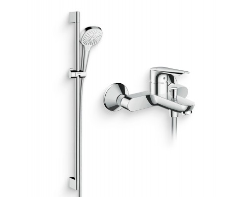 Душевой комплект Смеситель Hansgrohe Logis E 71403000 + Гарнитур Croma Select E Multi 26590400