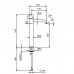 Fantini Nostromo SMALL Смеситель для раковины, на 1 отв, высокий излив , цвет: хром. 50 02 G906WF