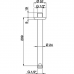 CISAL Shower Держатель верхнего душа потолочный L209 мм, цвет: хром. DS01325021 Акция