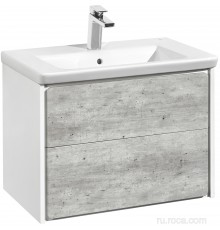 Roca Z.RU93.0.300.3 Ronda Тумба под умывальник подвесная, 2 ящика 677х480х412 мм, Белый мат/бетон ZRU9303003
