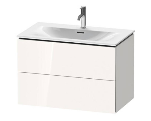 Duravit L-Cube База подвесная 82x48.1x55см с раковиной, 2 ящика, цвет: глянцевый белый. LC630702222,  23448300001