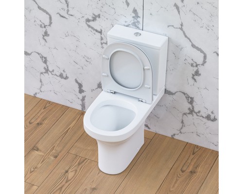 DX35C8600SC Унитаз-компакт безободковый, с сиденьем микролифт DX35C8600SC Унитаз-компакт безободковый, с сиденьем микролифт