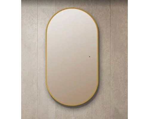 Зеркало Art Max Torino AM-Tor-550-1050-DS-Gold 55х105, золотое, с LED-подсветкой, 6000k Зеркало Art Max Torino AM-Tor-550-1050-DS-Gold 55х105, золотое, с LED-подсветкой, 6000k