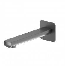 Newform Haka Излив для ванны 21.1см., настенный, 1/2rdquo;, цвет: PVD brushed gun metal. 72088.59.064
