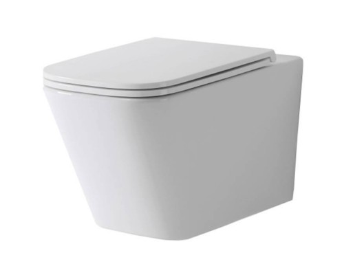 TECEspring S Комплект: Унитаз подвесной Regular, безободковый, смыв Torando flush, сиденье Slim с микролифтом и быстрым снятием, цвет: белый. 9700996