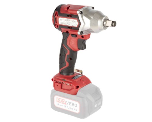 Гайковерт аккумуляторный ударный бесщеточный REDVERG RD-IW18BL-350/U (без акк, без з/у) + ЗУ 4А + 5Ач АКБ Гайковерт аккумуляторный ударный бесщеточный REDVERG RD-IW18BL-350/U (без акк, без з/у) + ЗУ 4А + 5Ач АКБ