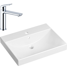 Комплект Раковина Lavinia Boho Bathroom Sink 33311012 + Смеситель Wellsee ICON! for life 182301000 хром