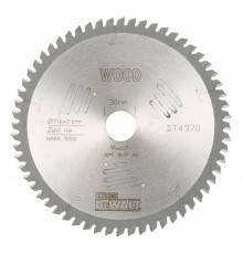 Диск пильный DeWalt твердосплавный 216х30 мм, 60 зубьев CONSTRUCTION DT4370