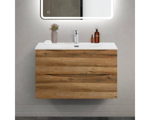Тумба под раковину BelBagno Marino-cer-mini 80 подвесная, rovere rustico