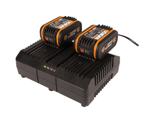 Комплект: Двойное Зарядное устройство WA3883 и 2 Акб 4.0 А/ч WORX