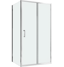 Душевой уголок Abber Schwarzer Diamant AG301105-S505 110x50, профиль хром, стекло прозрачное