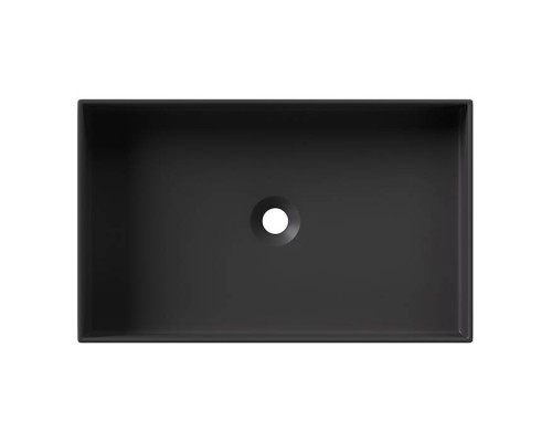 Alice Hide Раковина 60x37х12см., накладная, без отв., цвет: чёрный матовый. 31130108