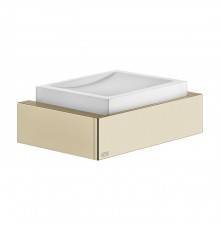 Gessi Inverso Accessories Мыльница подвесная, цвет: белый/Brass Brushed PVD. 20801#727