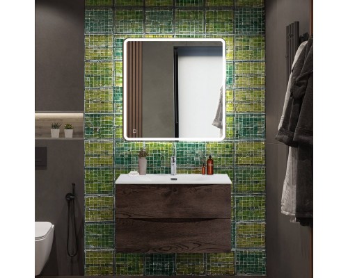 Мебель для ванной комнаты BelBagno Marino-cer-n 80 подвесная, rovere nature grigio Мебель для ванной комнаты BelBagno Marino-cer-n 80 подвесная, rovere nature grigio