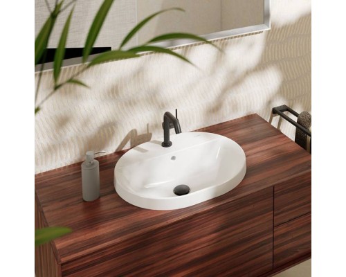 Hansgrohe Xuniva U Раковина 55х45см., 1 отв., встраиваемая, цвет: белый. 60161450 Hansgrohe Xuniva U Раковина 55х45см., 1 отв., встраиваемая, цвет: белый. 60161450