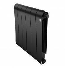 Радиатор биметаллический Royal Thermo Infinity 500 VR80 6 секций, нижнее подключение, noir sable