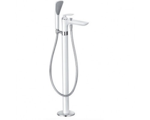 Kludi 52 590 9175 Balance Смеситель для ванны напольный, с душевым набором (внешняя монтажная часть) 525909175