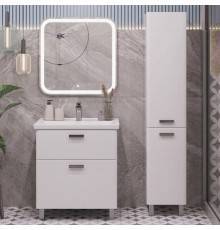Мебель для ванной комнаты SanStar Gretta 60 напольная, белая, раковина Sanita luxe Fest 60
