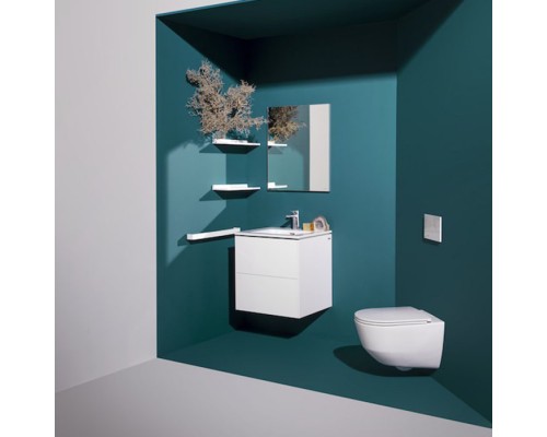 Laufen Pro Унитаз подвесной, безободковый, 53х36х34см., покрытие LLC, цвет: белый. 8.2096.6.400.000.1