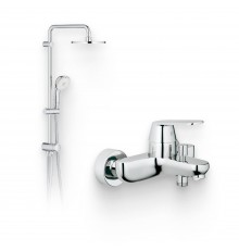 Душевой комплект Смеситель Grohe Eurosmart Cosmopolitan 32831000 + Стойка New Tempesta Rustic 27399002