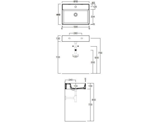 Simas Agile Раковина 61х46 см, без отв., подвесная, с переливом, цвет: белый. AG61 bi*0 Simas Agile Раковина 61х46 см, без отв., подвесная, с переливом, цвет: белый. AG61 bi*0