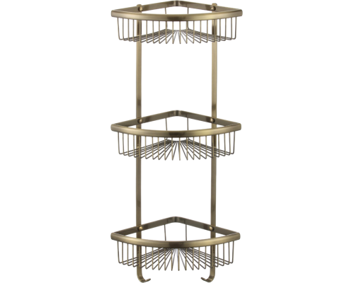 Полка Savol S-C5854-3 бронза, для душа, угловая