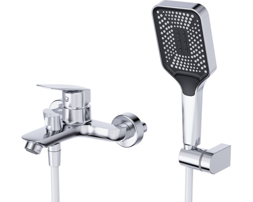 Смеситель для ванны с душем BelBagno Due VASM-CRM хром