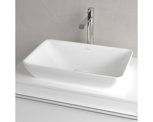 VilleroyBoch Venticello Раковина накладная 55х36см, без отв., с переливом, CeramicPlus, цвет: альпийский белый. 411355R1 VilleroyBoch Venticello Раковина накладная 55х36см, без отв., с переливом, CeramicPlus, цвет: альпийский белый. 411355R1