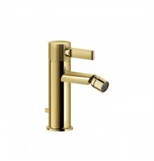 Gessi Inciso Смеситель для биде, на 1 отв., с донным клапаном, цвет: золото. 58007#246