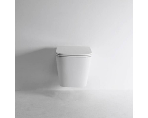TECEspring S Комплект: Унитаз подвесной Regular, безободковый, смыв Torando flush, сиденье Slim с микролифтом и быстрым снятием, цвет: белый. 9700996