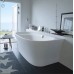 Duravit Cape Cod Ванна пристенный вариант, 190x90см с бесшовной панелью и ножками, с одним наклоном для спины, цвет: белый. 700364000000000, 792208000001000