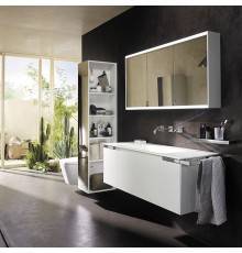 Burgbad Yso Комплект подвесной мебели 129.5x49x45 см, цвет: белый матовый. SFAF121 L F2119 C0001*0,  SPHA120 L K0374