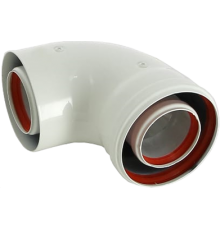 Отвод Baxi MT71410141 начальный коаксиальный, 90°
