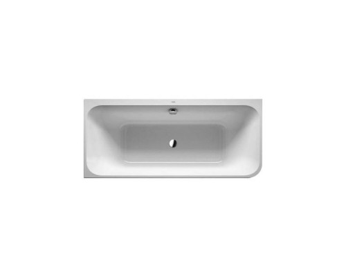 DURAVIT Happy D2 Ванна 180х80x60см, угол слева  вариант с двумя наклонами для спины, с интегр акрилов панелью и ножками, цвет белыйнаклонами для спины, цвет: белый. 791219000001000,  700316000000000