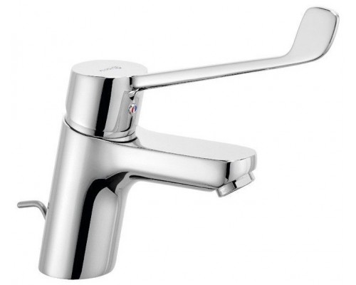 Kludi 37 287 0565 PureEasy Care Смеситель для раковины 70 мм, со сливным гарнитуром, 7 л/мин 372870565