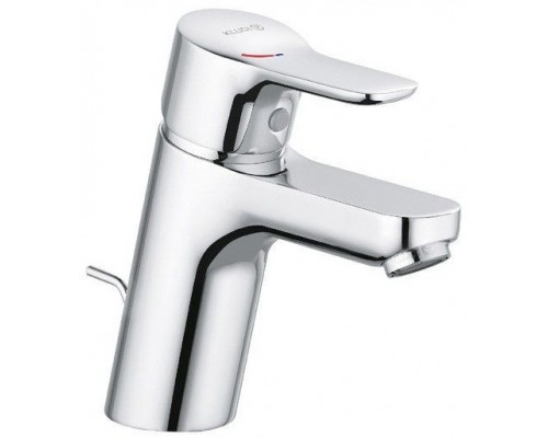 Kludi 37 289 0565 PureEasy Смеситель для раковины 70 мм, со сливным гарнитуром, CoolStart, 7 л/мин 372890565