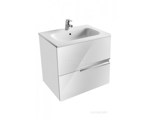 Roca Z.RU93.0.273.0 Victoria Nord ICE EDITION модуль для раковины, 2 ящика, 600 мм, белый глянец ZRU9302730