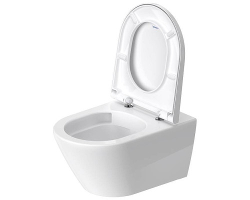 Duravit D-Neo Унитаз подвесной 37х54 см, безободковый, WonderGliss, цвет: белый. 25770900001