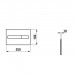 Laufe Installation System LIS Смывная клавиша, двойной смыва, 25x1x16см AW1 хром матовый. 8.9566.1.007.000.1
