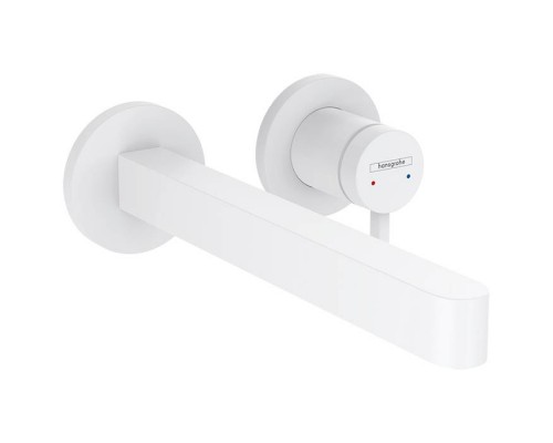 Hansgrohe Finoris Смеситель для раковины, встраиваемый, излив 22.8см., внешняя часть, цвет: белый матовый. 76050700 Hansgrohe Finoris Смеситель для раковины, встраиваемый, излив 22.8см., внешняя часть, цвет: белый матовый. 76050700